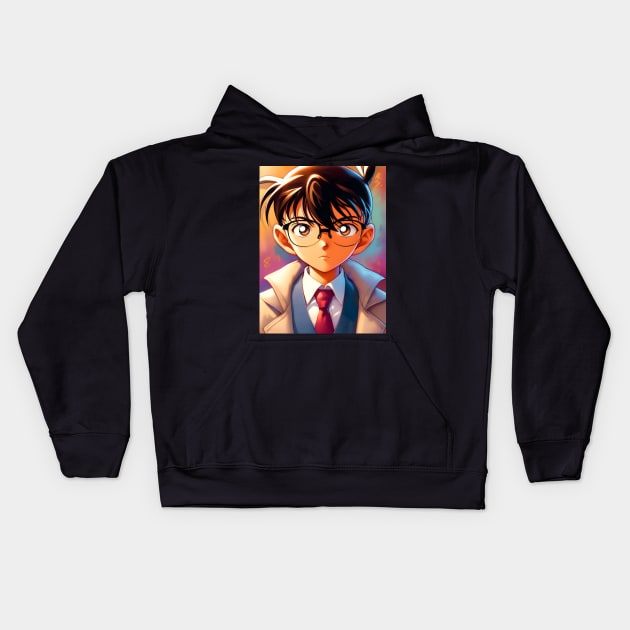 Unleash the Mystery: Detective Conan-inspired Anime Fashion for Sleuth Enthusiasts! Kids Hoodie by insaneLEDP